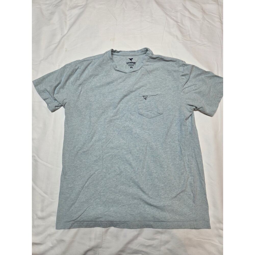 Bird Dogs Men's Pocket Tee Shirt Size XL Short Sleeve Blue